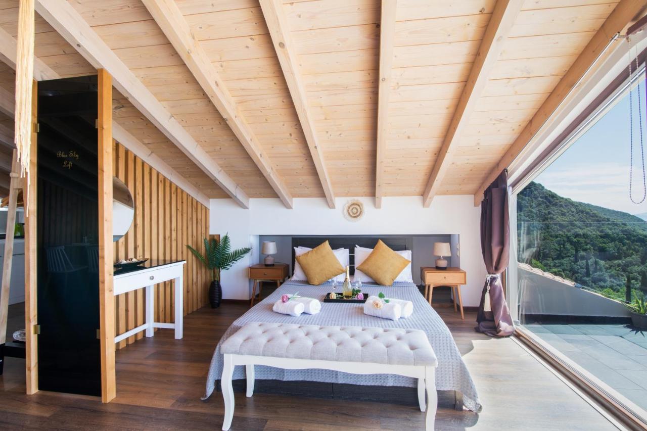 Blue Sky Loft By Corfuescapes Apartment Spartylas Ngoại thất bức ảnh